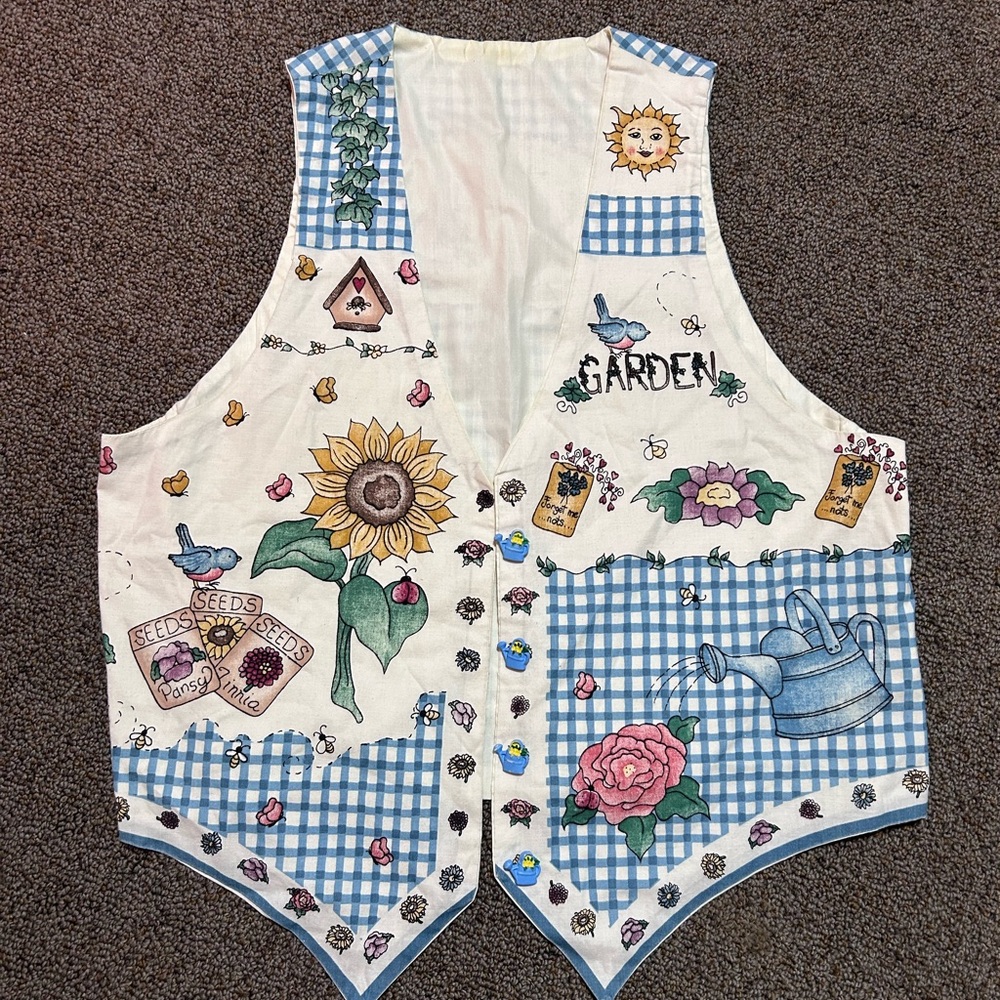 Vintage handmade garden vest